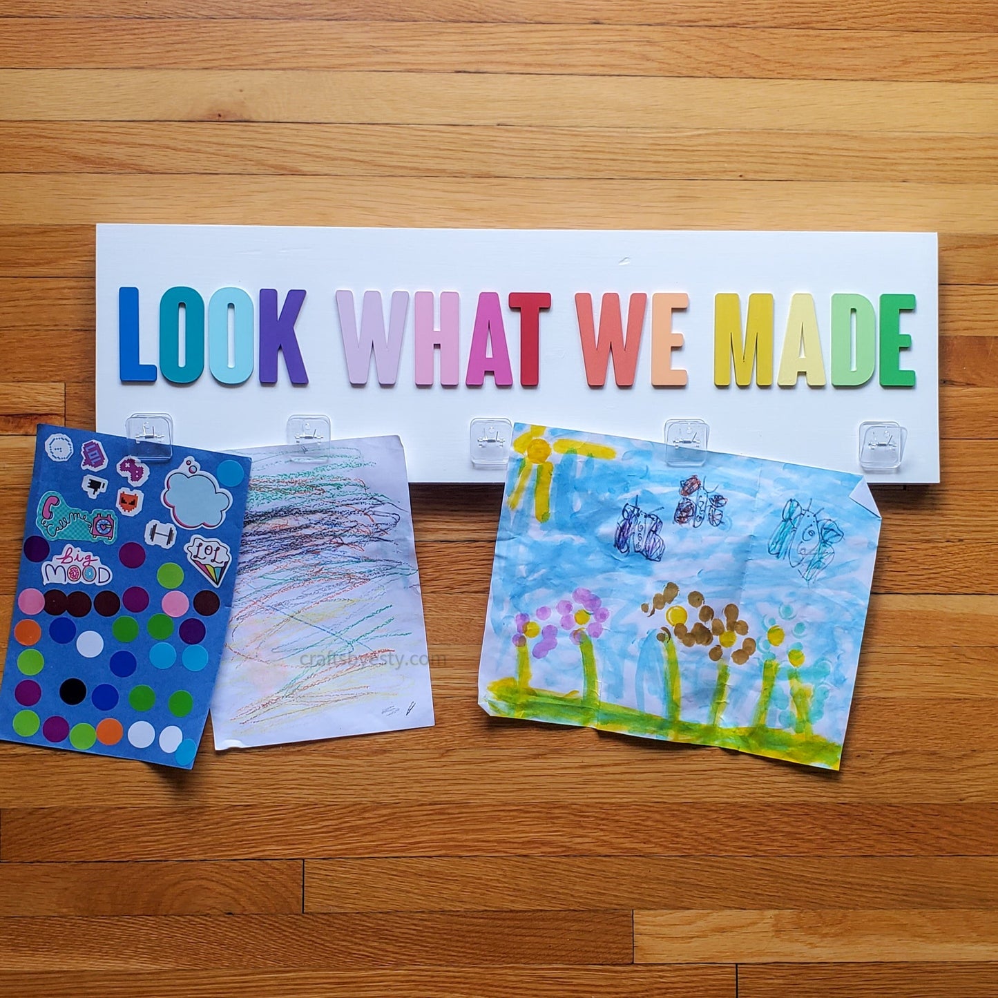 'Look What We Made' Children's Art Display