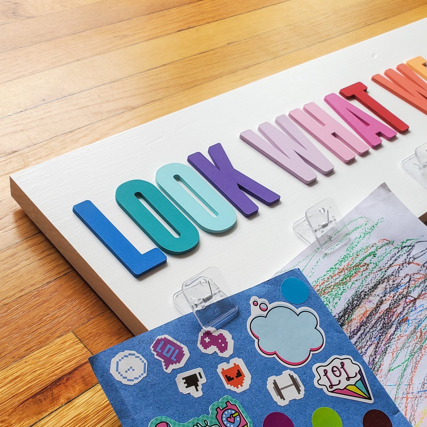 'Look What We Made' Children's Art Display