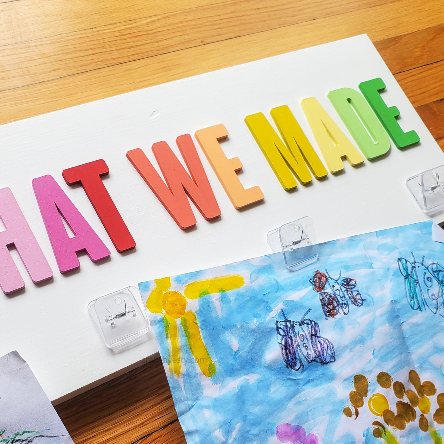 'Look What We Made' Children's Art Display