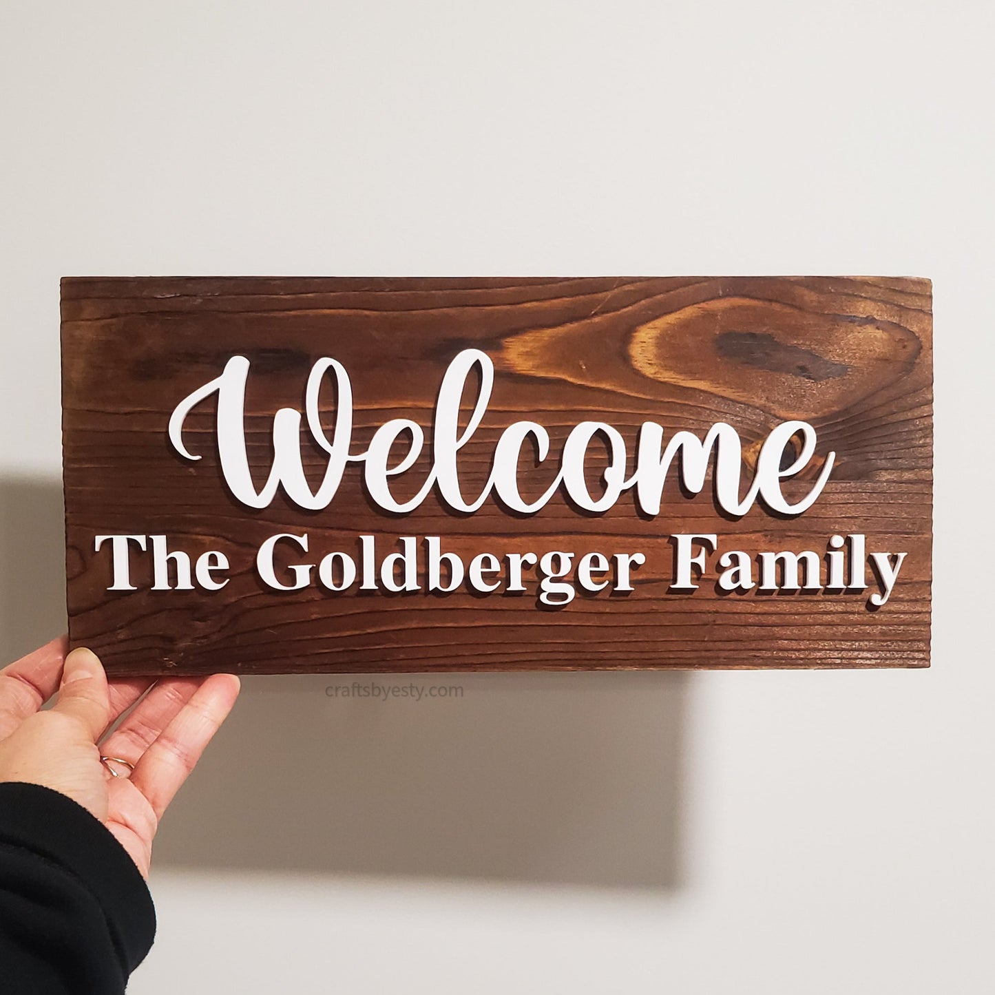 Family Welcome Plaque (Hebrew or English)