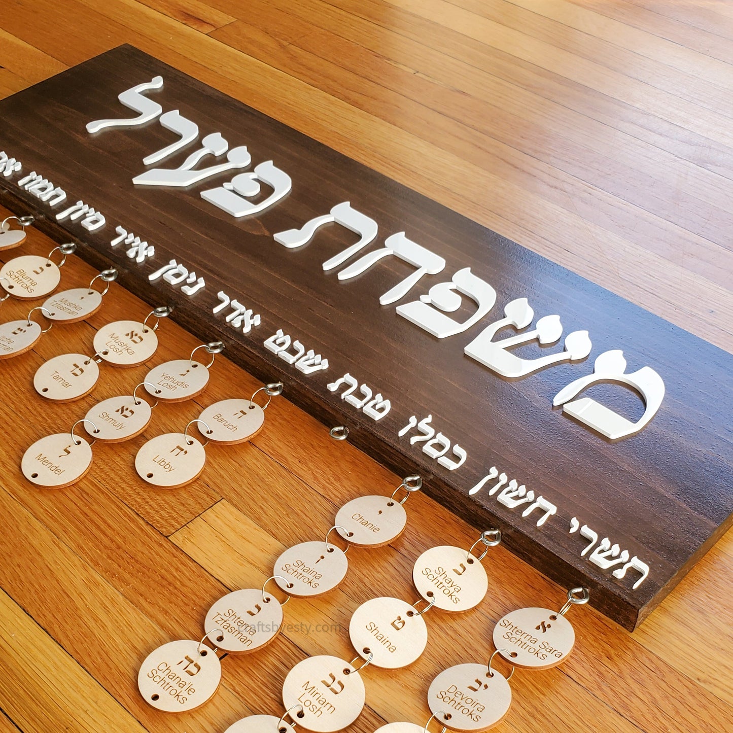 Hebrew Top Board- Family Occasion Board