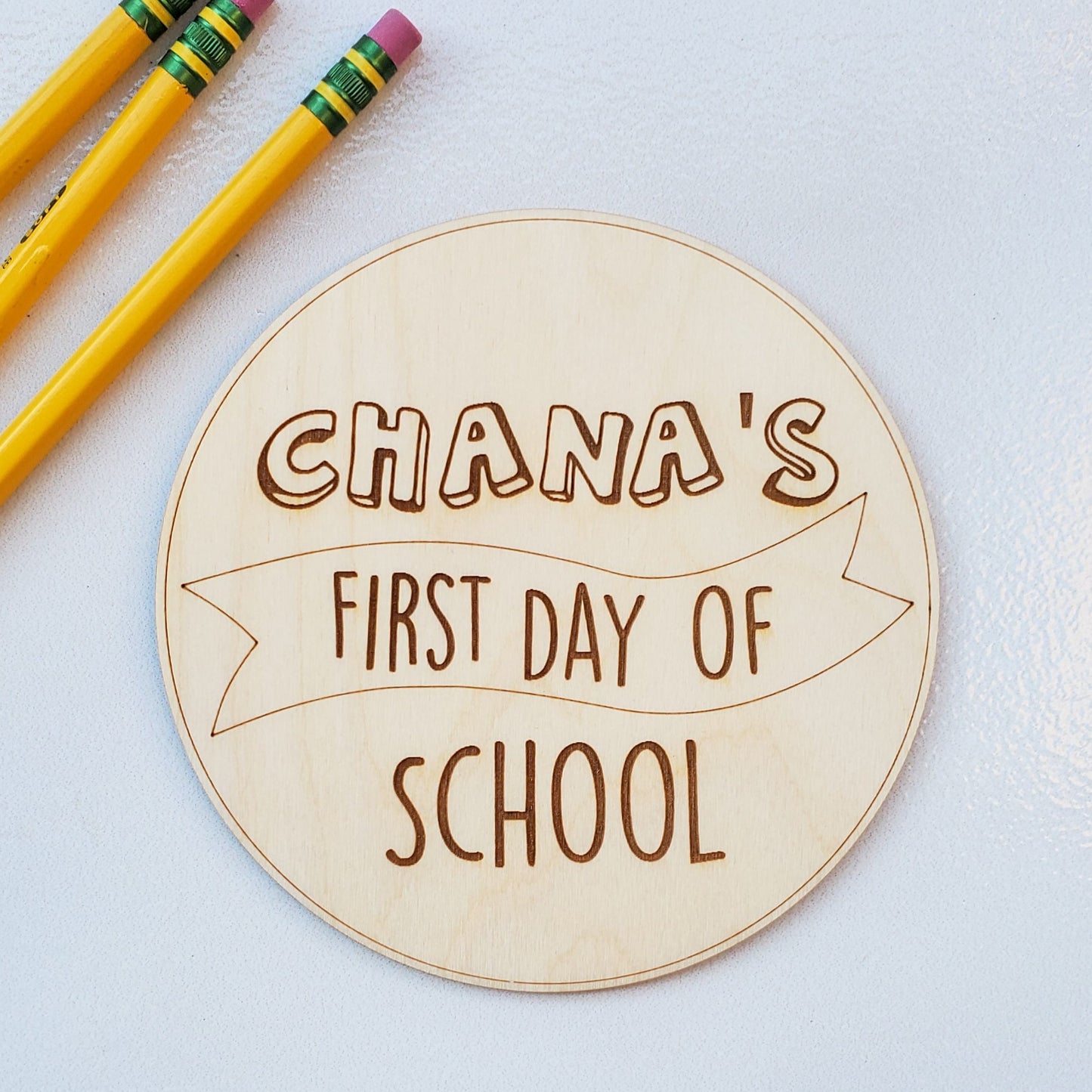 Personalized First/Last Day of School Photo Prop