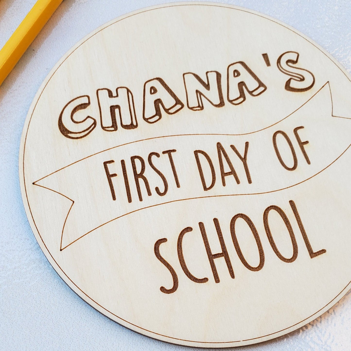 Personalized First/Last Day of School Photo Prop