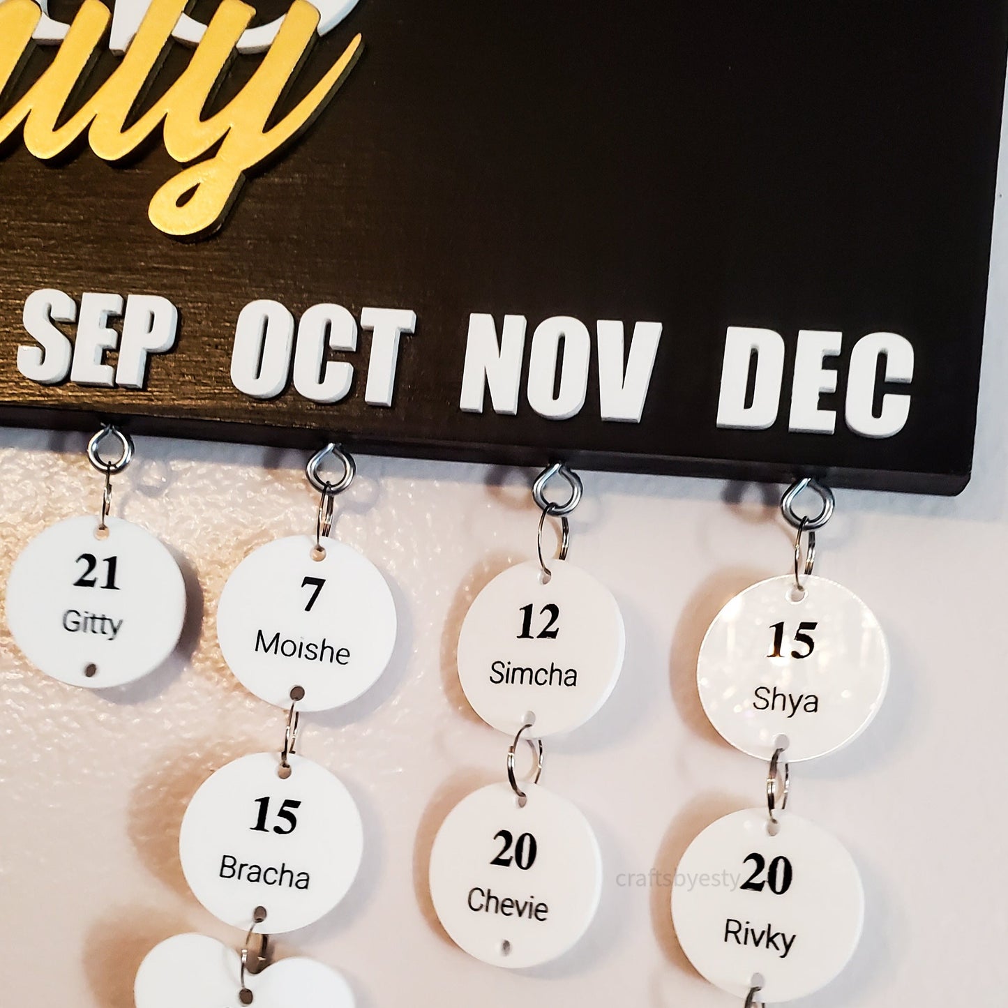 English Months - Name + Family