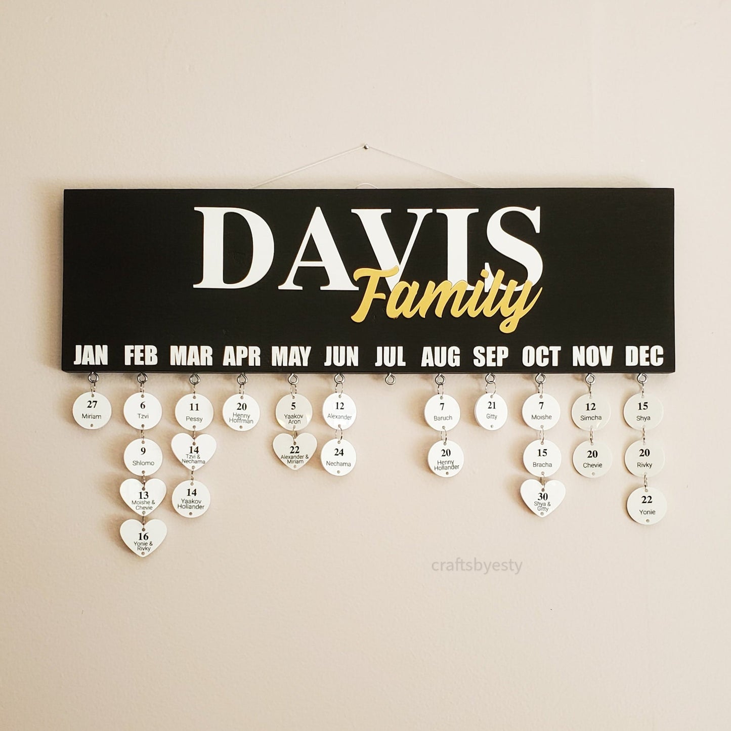 English Months - Name + Family