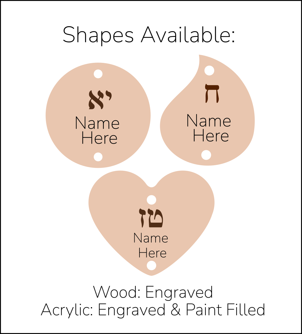 Hebrew Top Board- Family Occasion Board