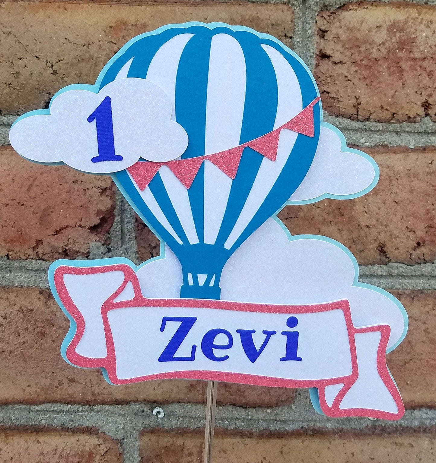 Hot Air Balloon Cake Topper