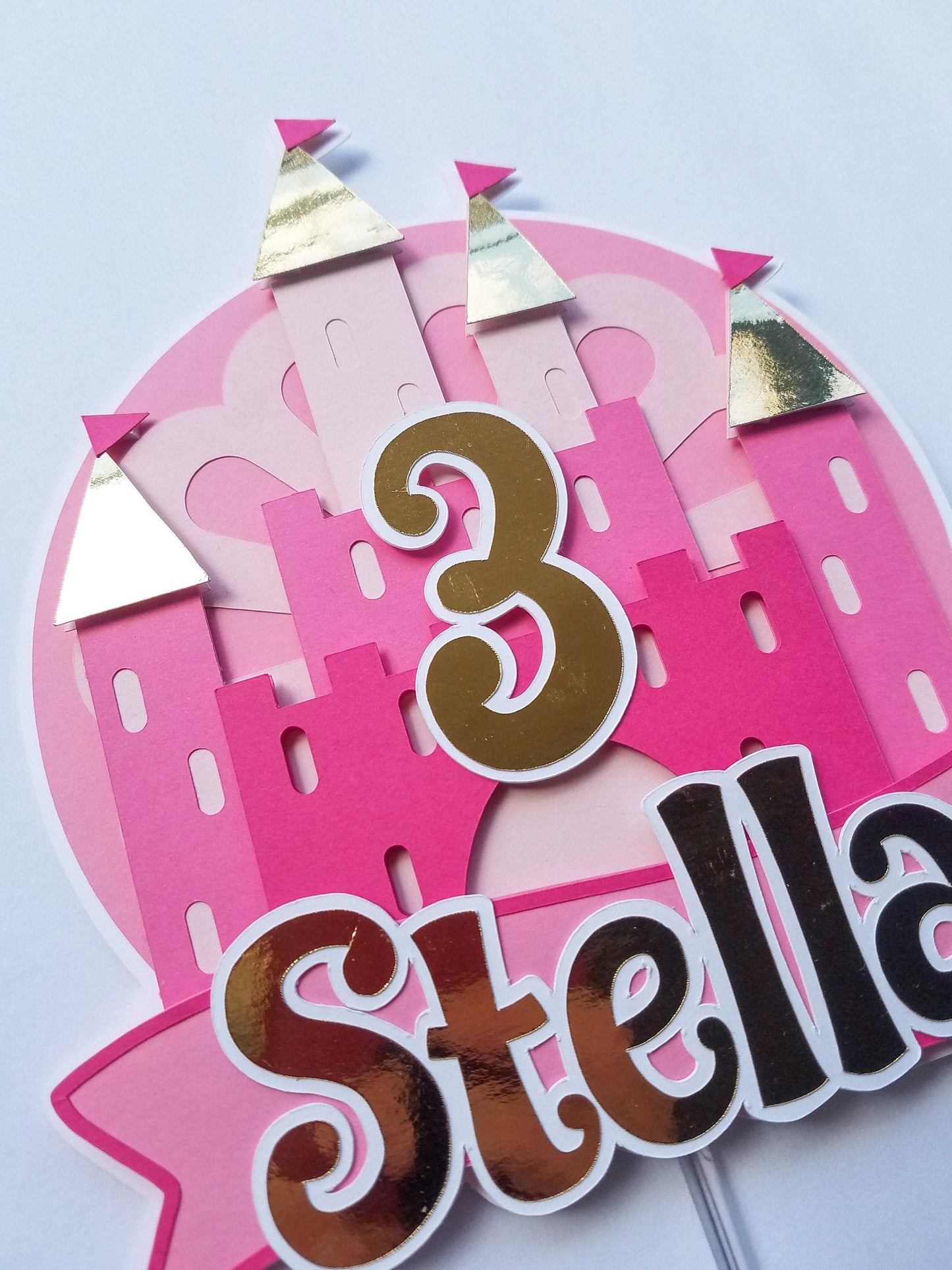 Princess Castle Cake Topper