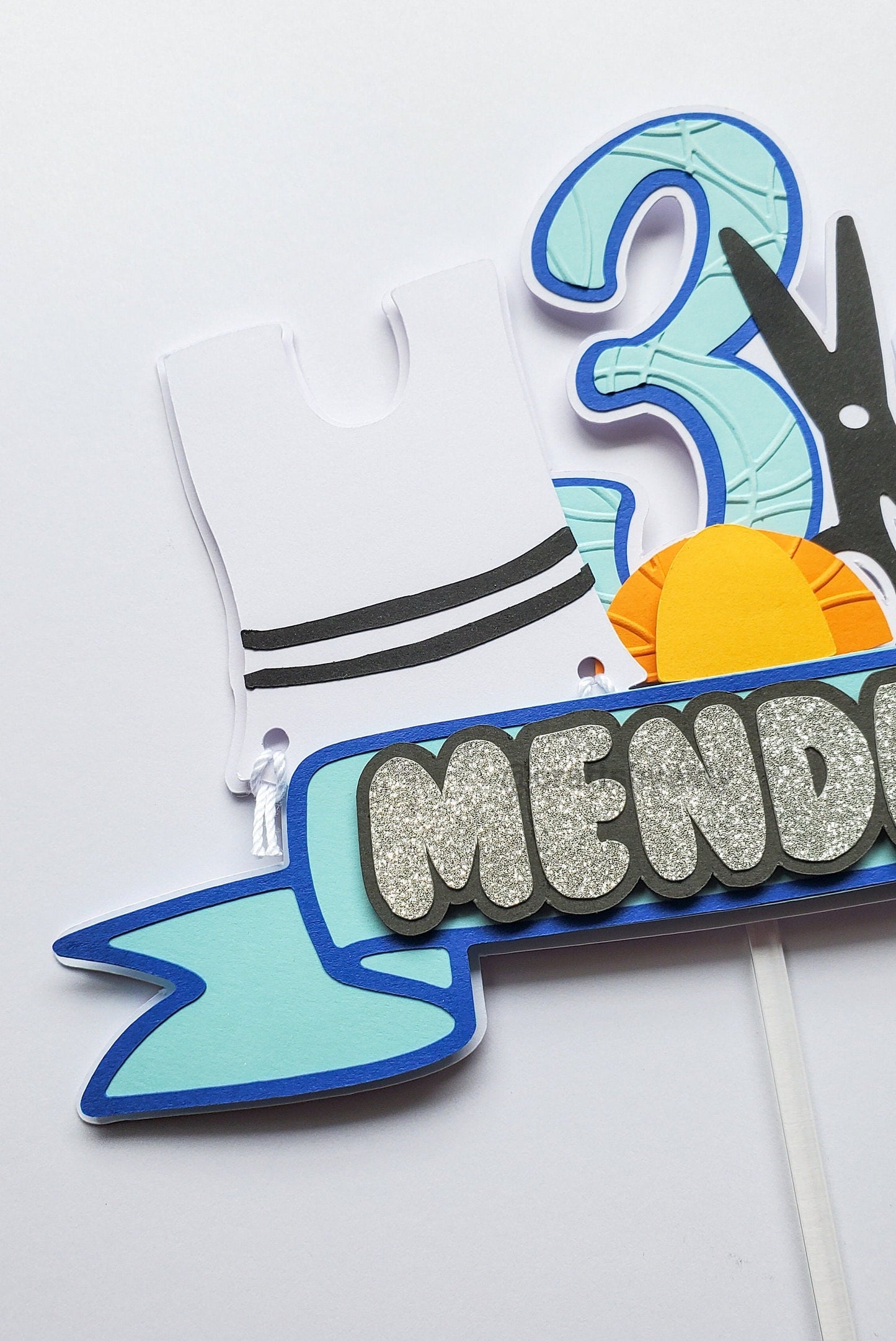 Banner Upsherin Cake Topper