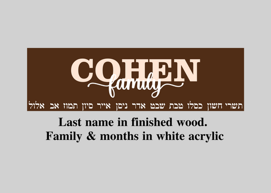 NEW! Family Occasion Board - Name + Family