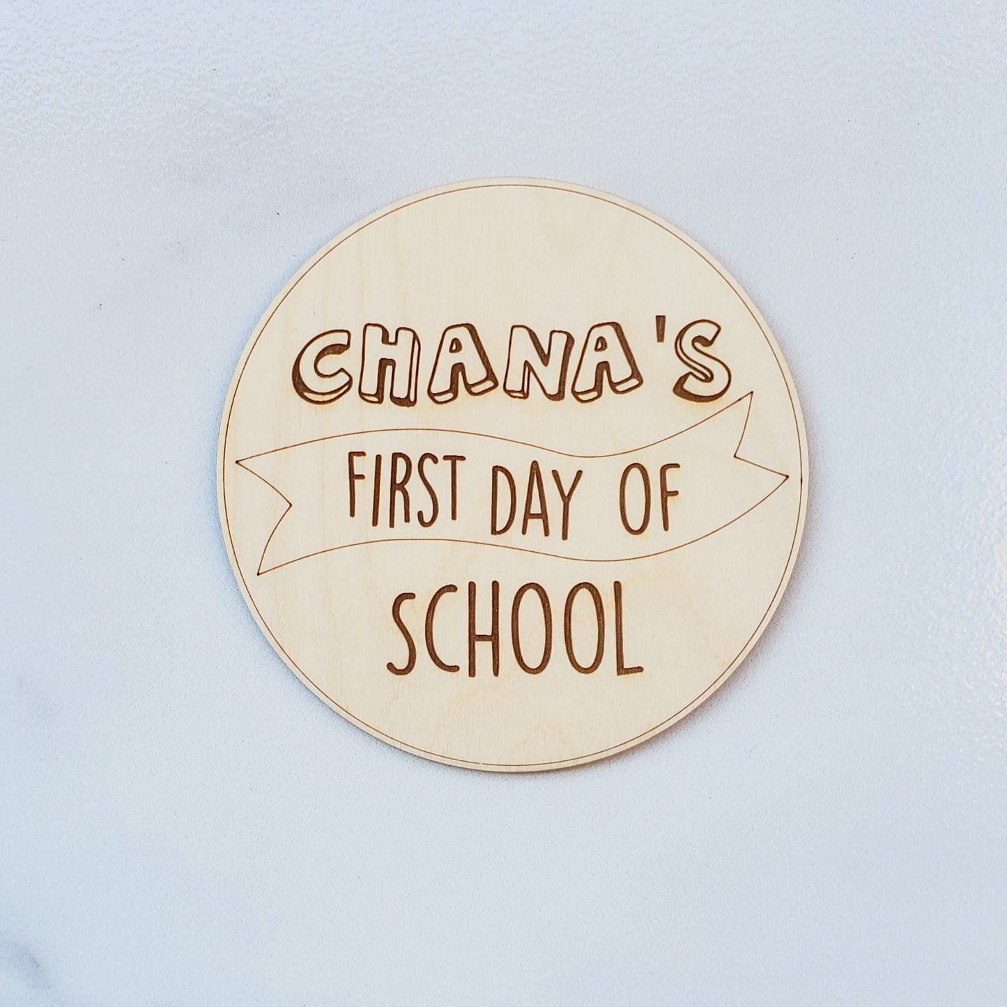 Personalized First/Last Day of School Photo Prop