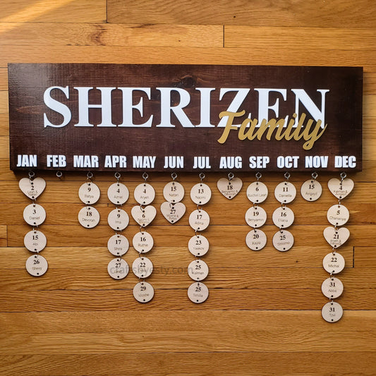 English Months - Name + Family