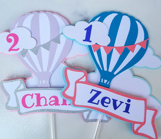 Hot Air Balloon Cake Topper