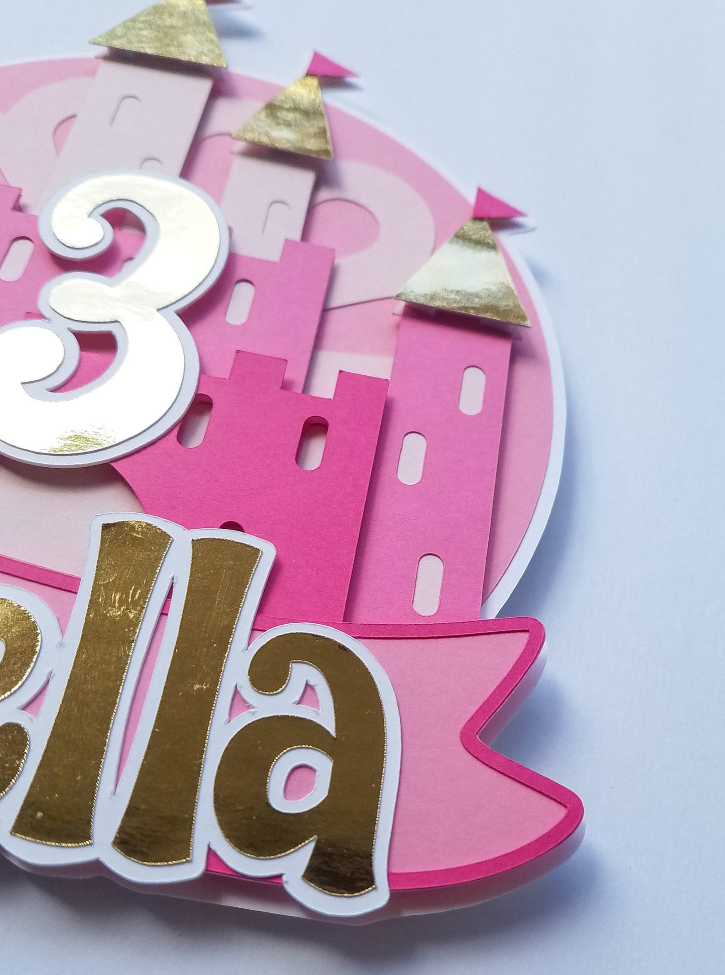 Princess Castle Cake Topper