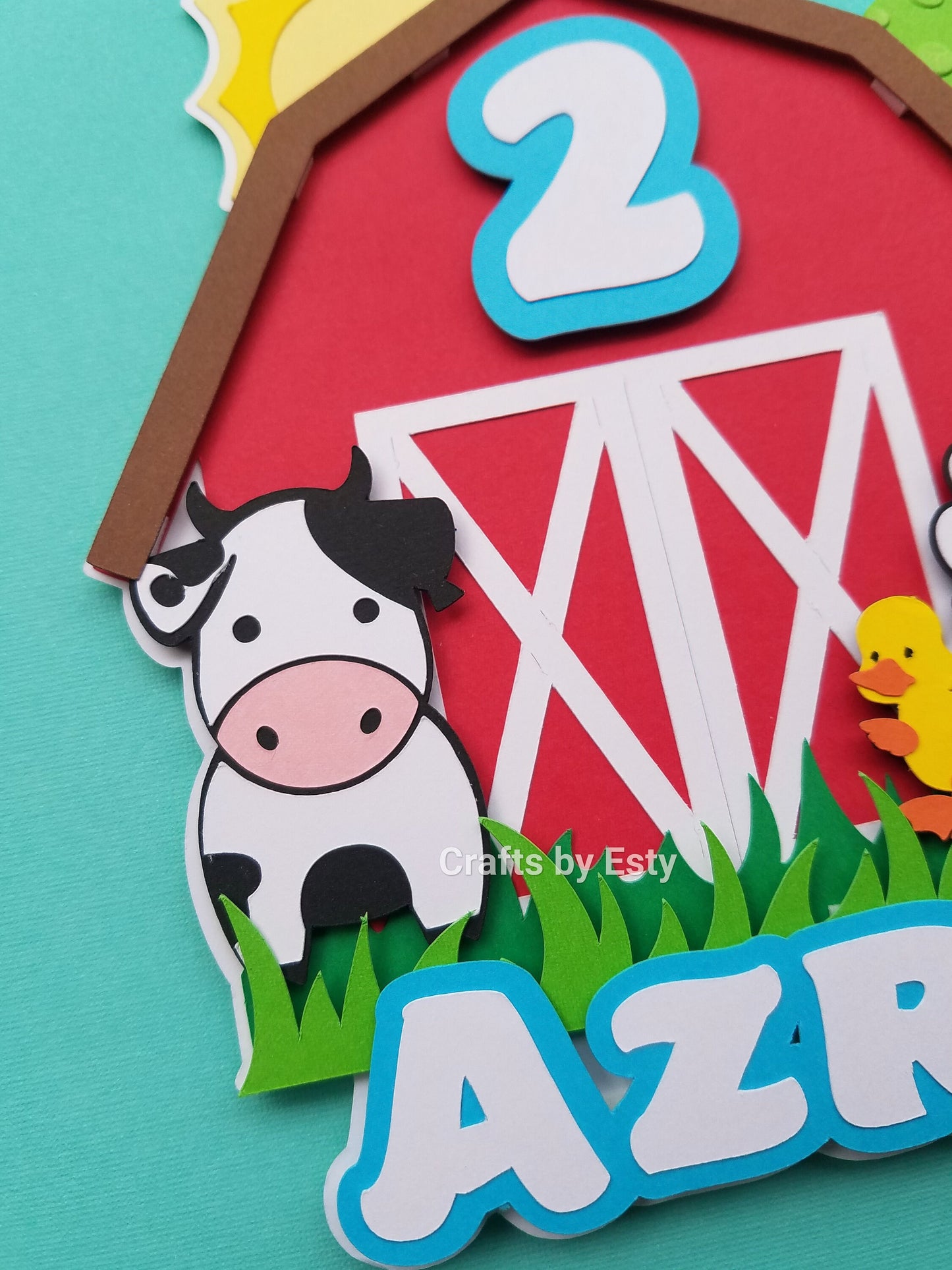 Farmhouse Cake Topper