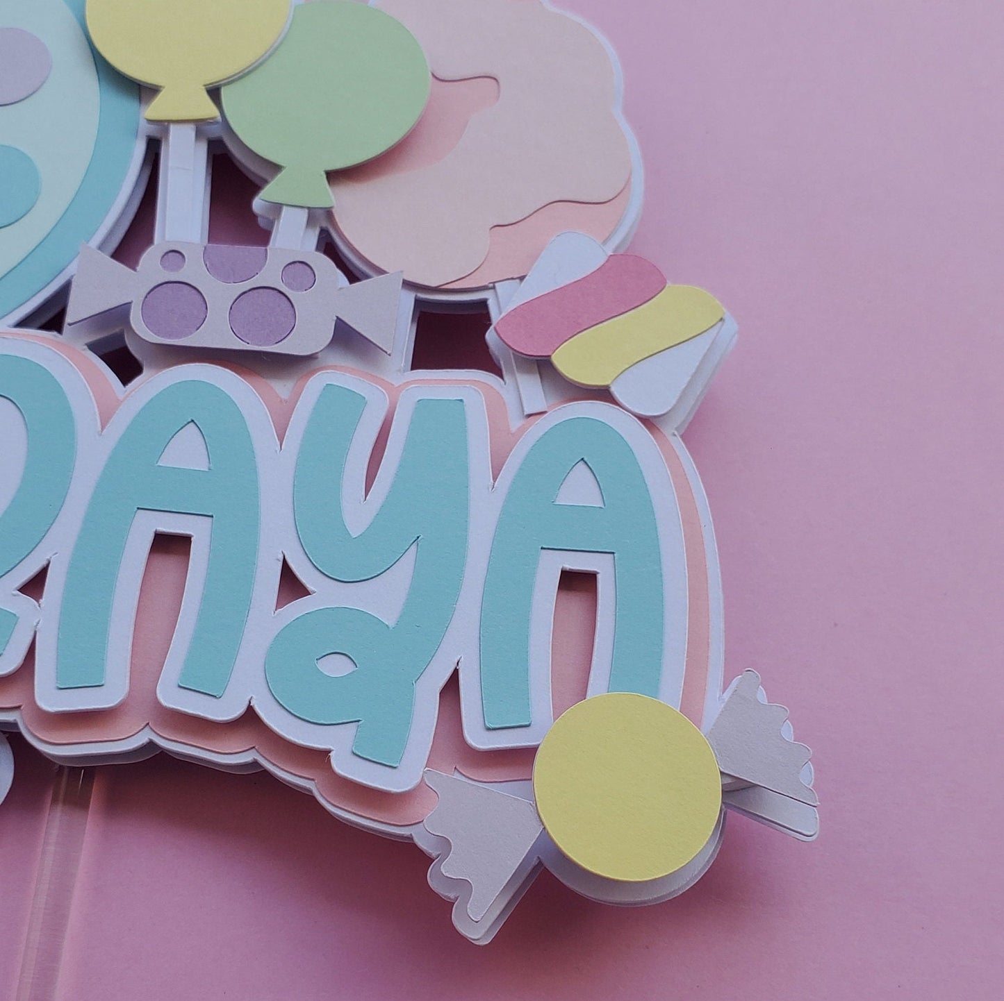 Candy Themed Cake Topper